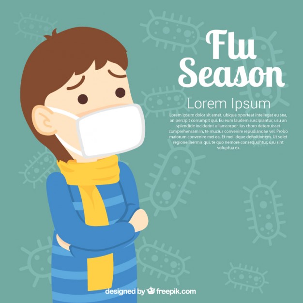 626x626 Hand Drawn Child With A Face Mask Vector Premium Download