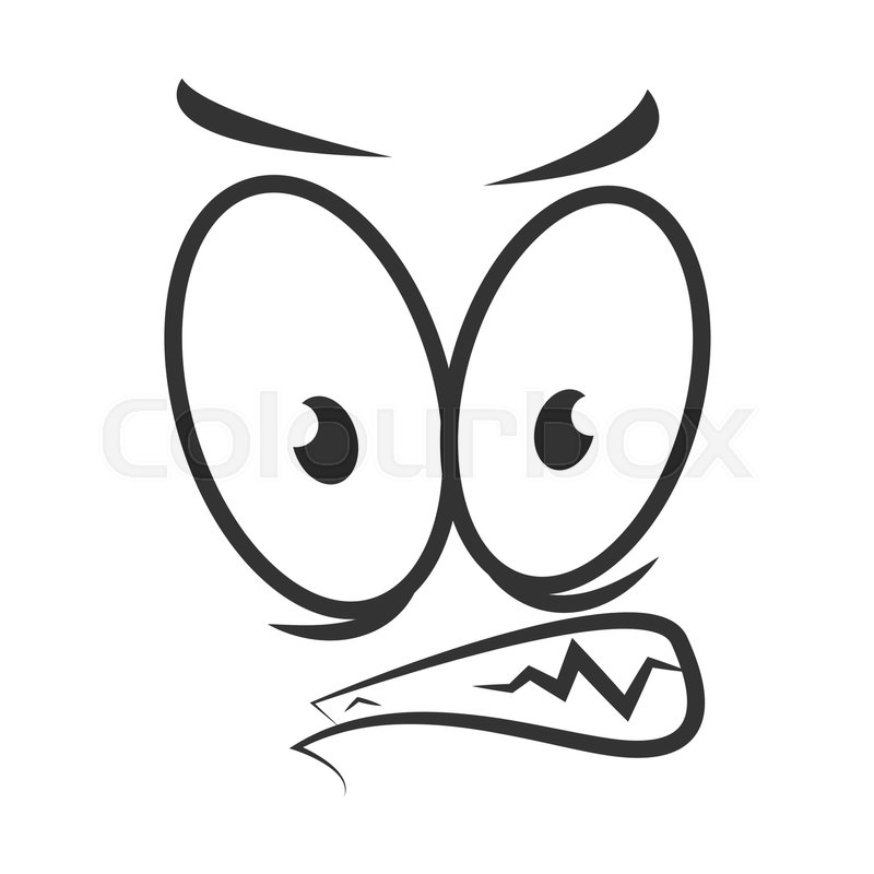 800x800 Angry Emotion Icon Logo Design In Flat Style. Simple Wicked