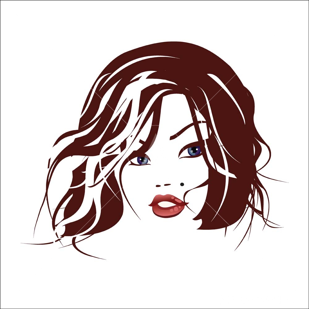 1000x1000 Beautiful Face Vector 4