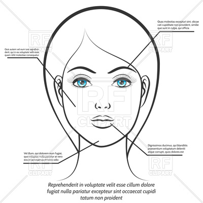 400x400 Blue Eyes Female Face Vector Image Vector Artwork Of People
