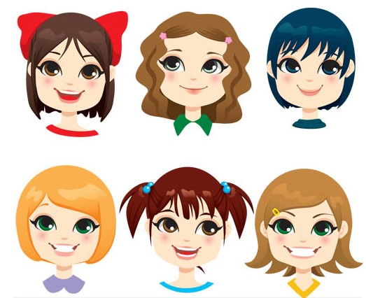 523x426 Childrens Faces Free Vector Ai Format Free Vector Download