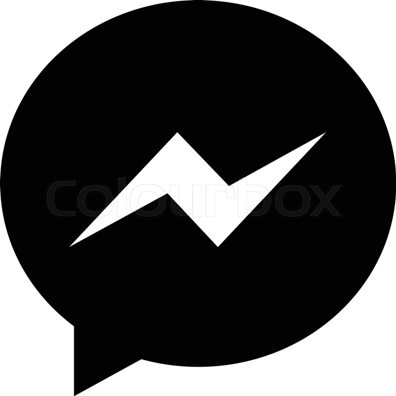 800x800 Facebook Messenger Stock Vector Colourbox