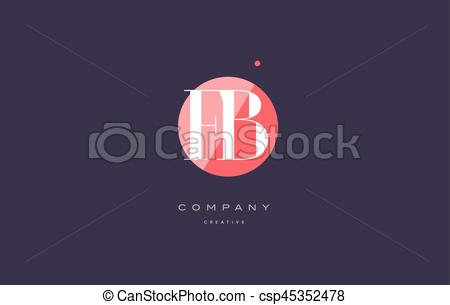 450x305 Fb F B Retro Vintage Rhombus Simple Black White Alphabet Letter