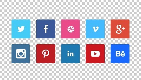 478x271 Free 10 Tiny Flat Social Icons Psd