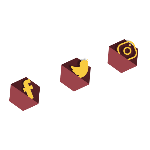 640x640 Brown Social Media Icons, Facebook, Twitter, Instagram Png And Psd