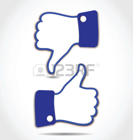 428x450 Facebook Like Button Clip Art Stock