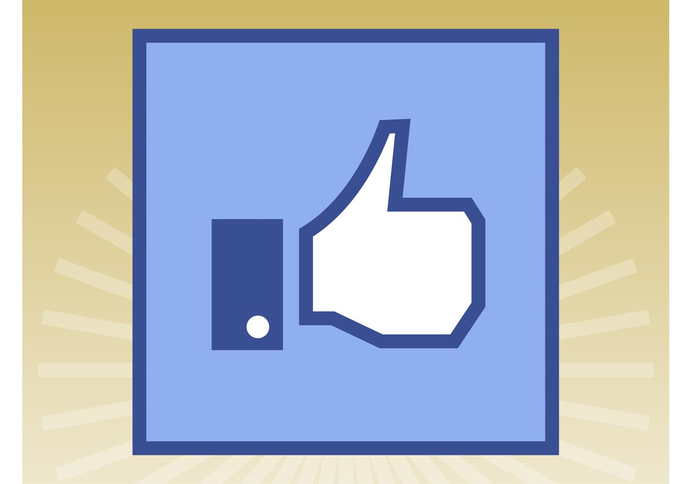 1400x980 Facebook Like Button Free Vector Art