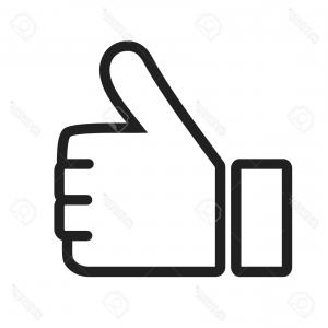 300x300 Thumbs Up Like Social Network Facebook Etc Icon Vector Shopatcloth