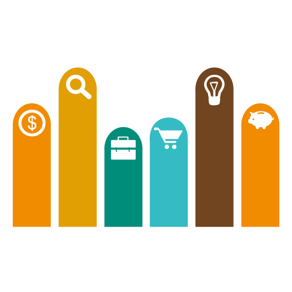 595x595 Bar Chart Infographic Icon