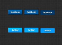 200x145 Download Free Facebook Connect Share Vector Shape Buttons