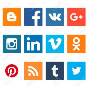 300x300 Stock Photo Contact And Social Media Icons Set Twitter Facebook