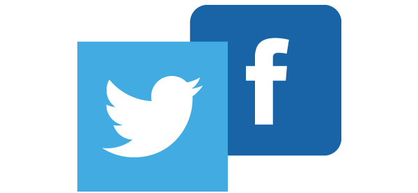 600x277 Collection Of Free Twitter Transparent Facebook Logo. Download On