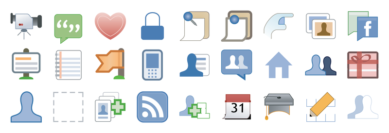 800x274 Facebook Style Icon Vector