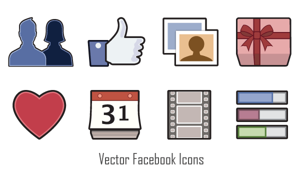 600x350 Free Vector Facebook Icons Psd Files, Vectors Amp Graphics