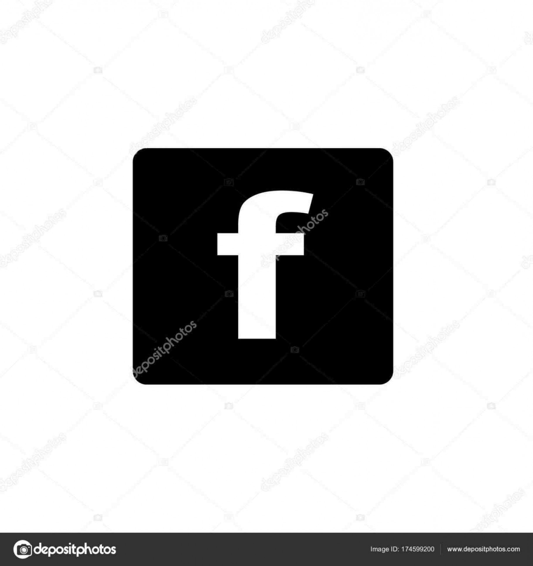 1820x1934 Facebook Logo Vector Black And White