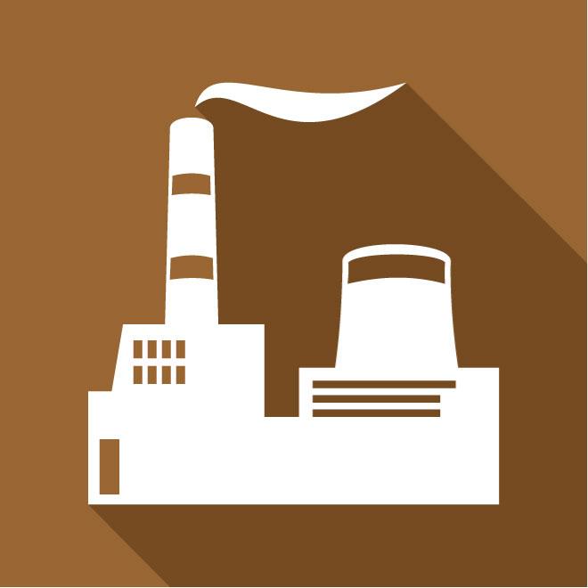 660x660 Factory Flat Icon Vector