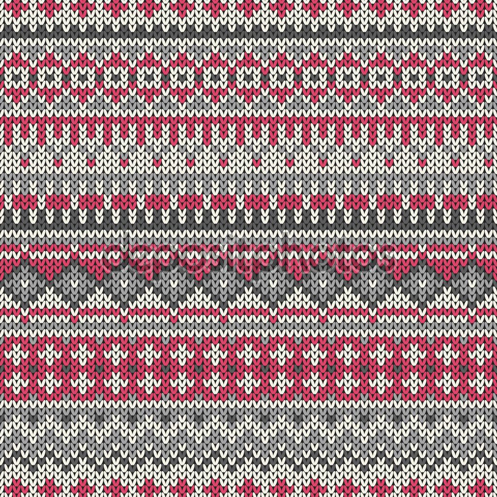 1024x1024 Vector Illustration Of Knitted Seamless Pattern In Traditional