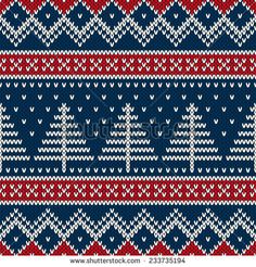 236x246 Winter Holiday Sweater Design. Seamless Knitted Pattern