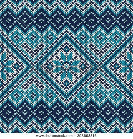 450x470 Stock Vector Nordic Traditional Fair Isle Style Seamless Knitted