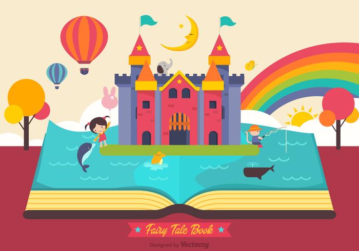 700x490 Fairy Tale Open Book Vector