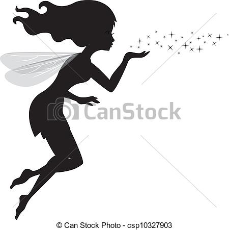 450x451 Vector Illustration Of Beautiful Love Fairy Sanding Blowing Magic