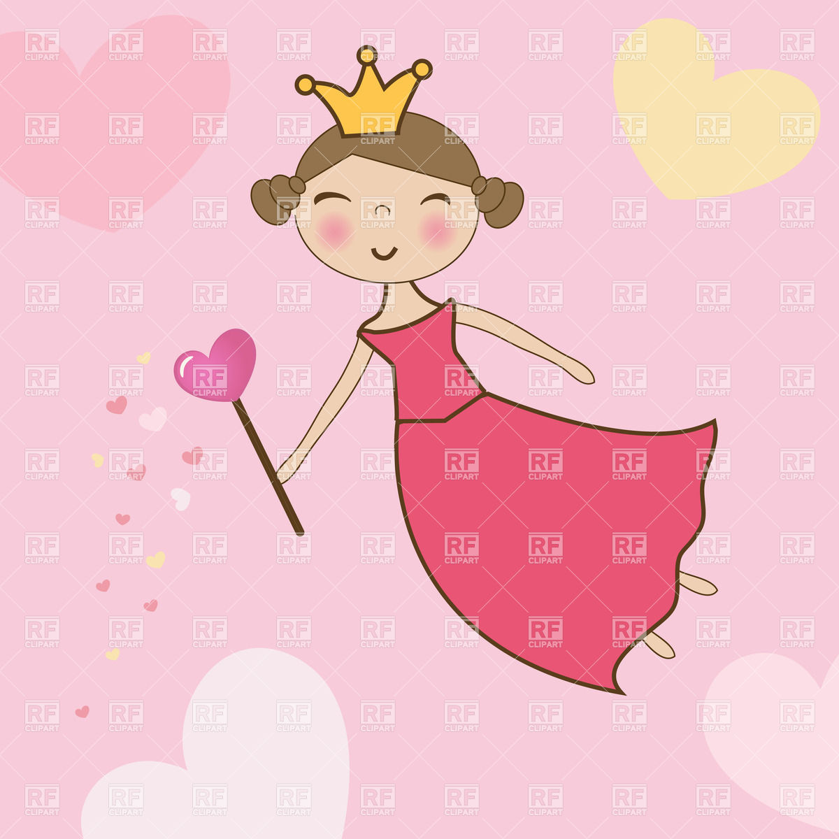 1200x1200 Beautiful Smiling Fairy With Magic Wand Vector Image Vector