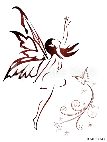 375x500 Abstract Fairy Vector