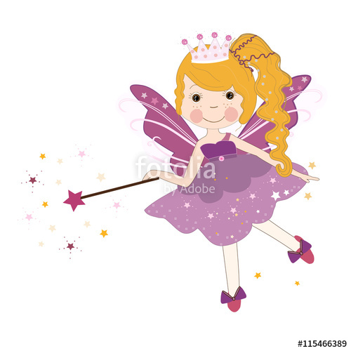 500x500 Cute Little Fairy Vector Illustration Stock Photo And Royalty