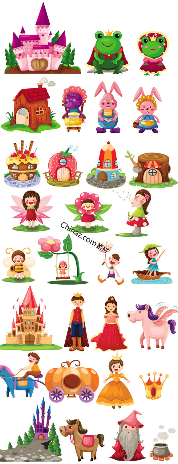 578x1500 Fairy Tale Characters Vector Graphics Download Free Download