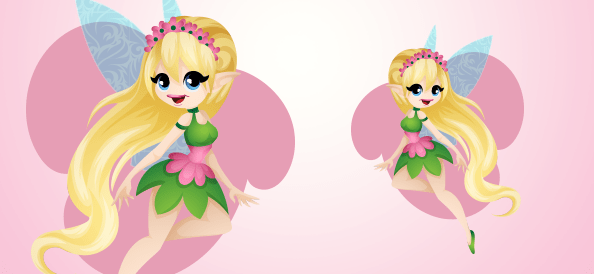 594x274 Fairy Vector Characters