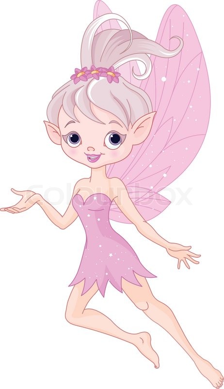 462x800 Illustration Of Beautiful Flying Pixie Fairy Stock Vector