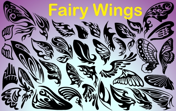 600x380 Free Vectors Fairy Wings Pack Vectorlady