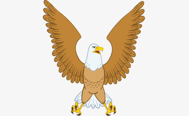 650x400 Falcon Cartoon Vector Illustration, Vector, Illustration, Eagle