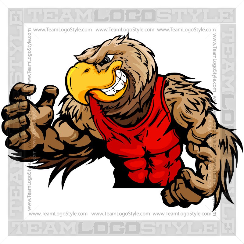 800x800 Wrestling Falcon Mascot