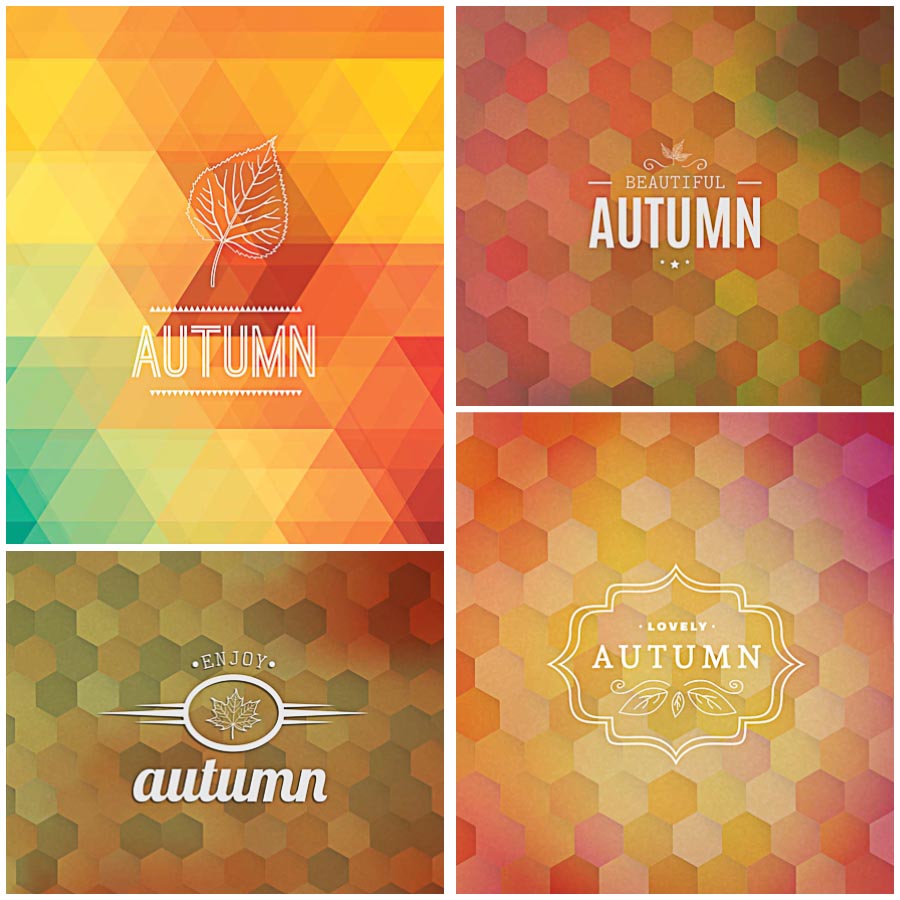 900x900 Autumn Background Modern Vector Free Download