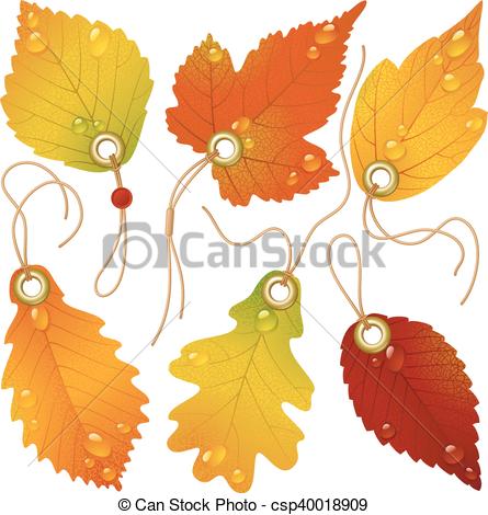 445x470 Autumnal Discount. Vector Fall Leaves.