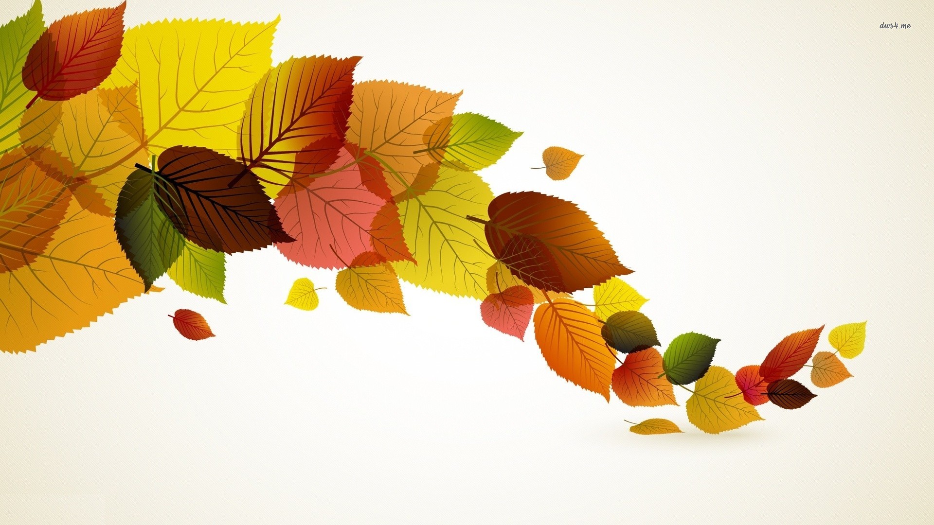 1920x1080 Fall Leaves Vector Hd Desktop Wallpaper, Instagram Photo