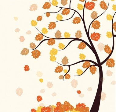 380x368 Fall Tree Vector Free Vector Download (5,657 Free Vector) For