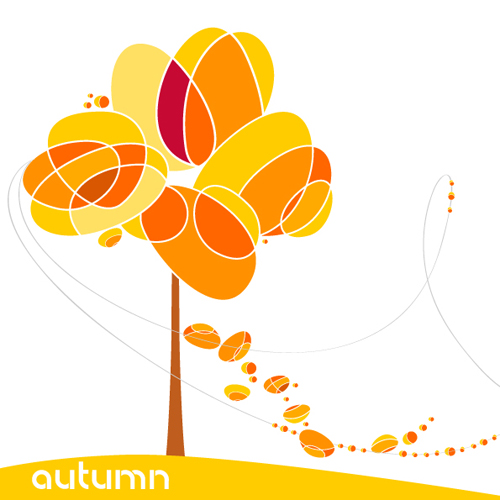 500x500 Set Of Leaf Fall Vector Backgrounds Vector 05 Free Download