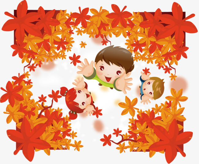 650x536 Children Fall Vector Illustration Material, Children Vector, Child