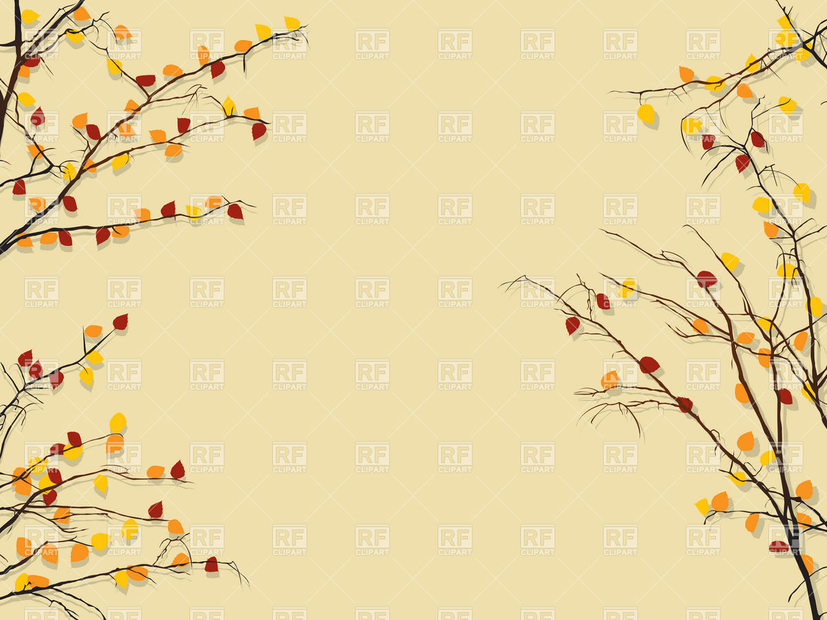 1200x900 Branch With Autumn Leaves Vector Image Vector Artwork Of