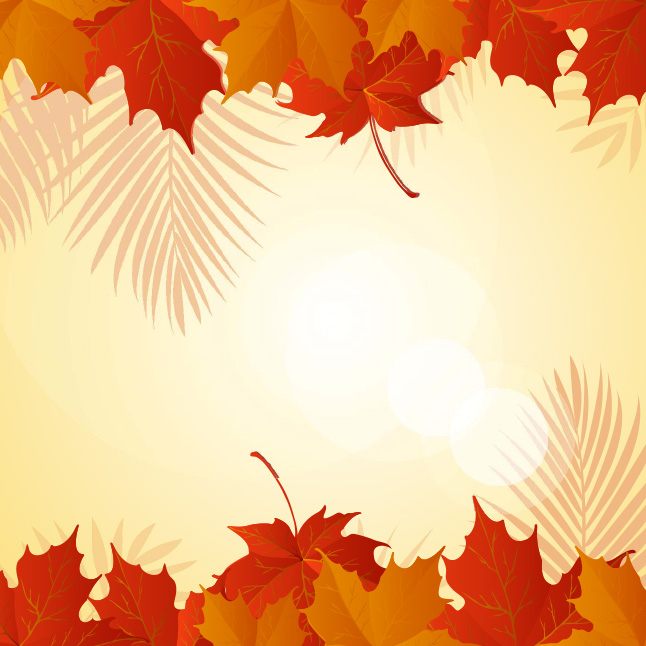 646x646 Free Vector Fall Leaves Background Vector Art Amp Graphics
