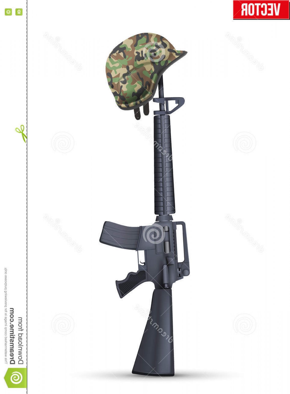 1148x1560 Stock Illustration Symbol Fallen Us Soldier Vector Illustration