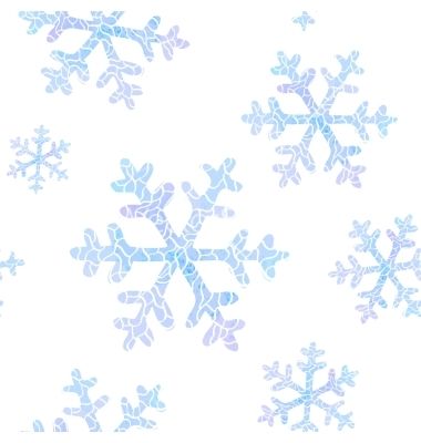 380x400 Seamless Pattern With Falling Snowflakes Vector