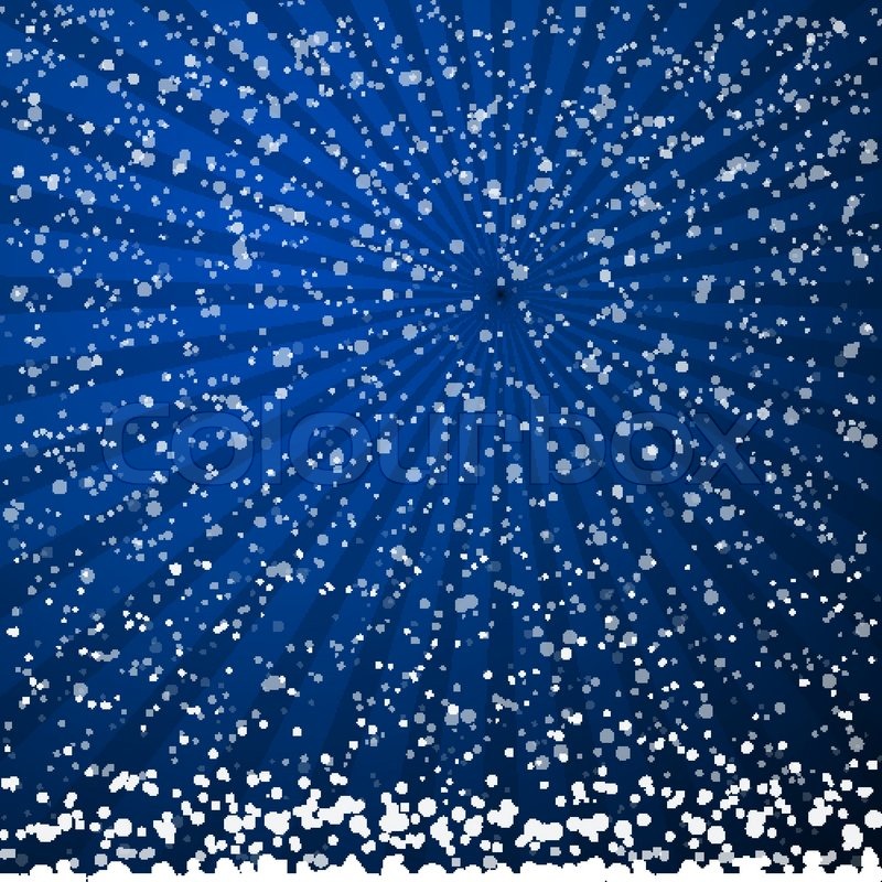 800x800 Winter Backdrop With Falling Snow Stock Vector Colourbox