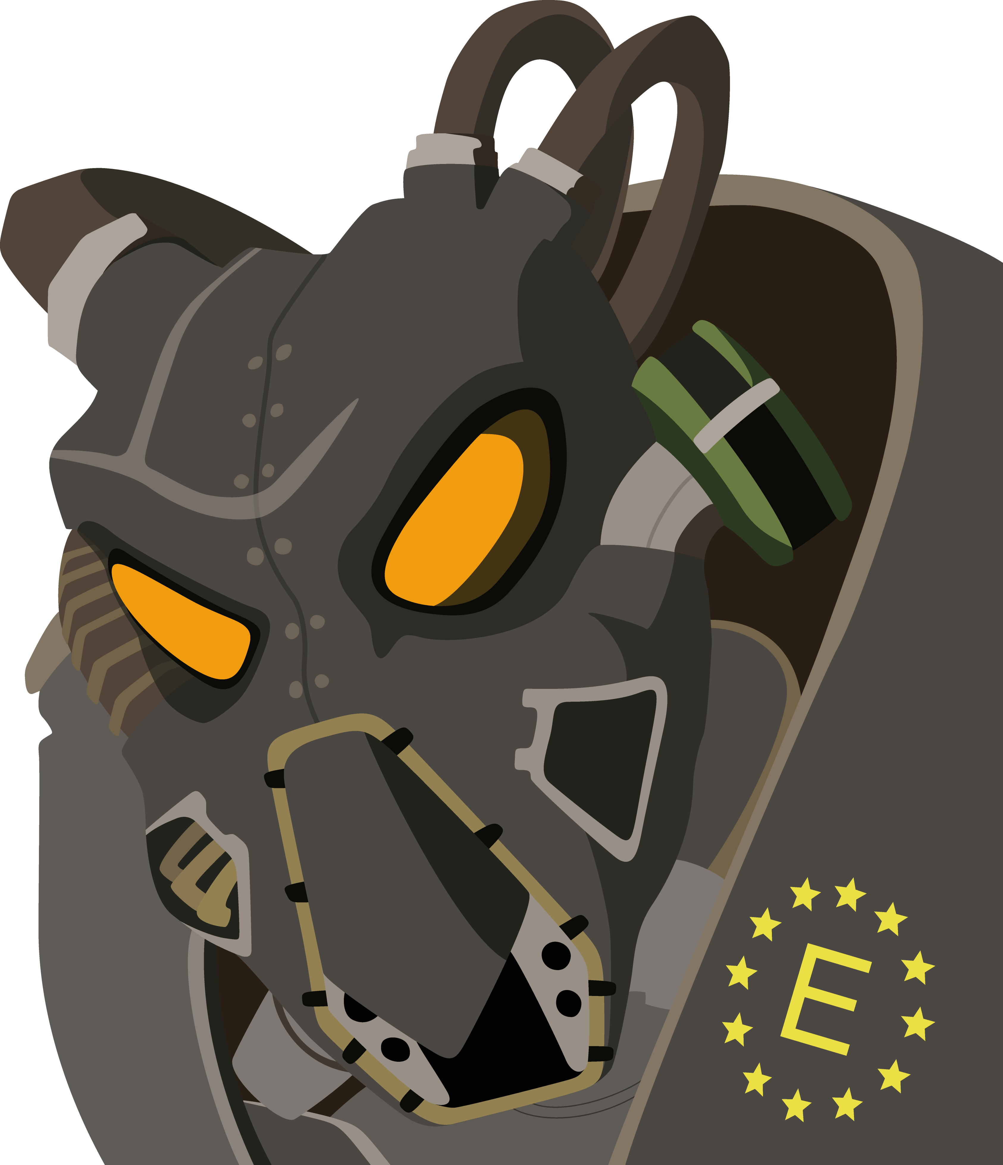 3372x3915 I Made A Vector Drawing Of Advanced Power Armor (Helmet), Thought