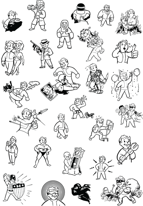 558x800 Fallout Vault Boy Vector Clipart Panda