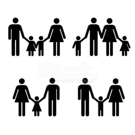 440x440 Family Icon Vector Stock Vector