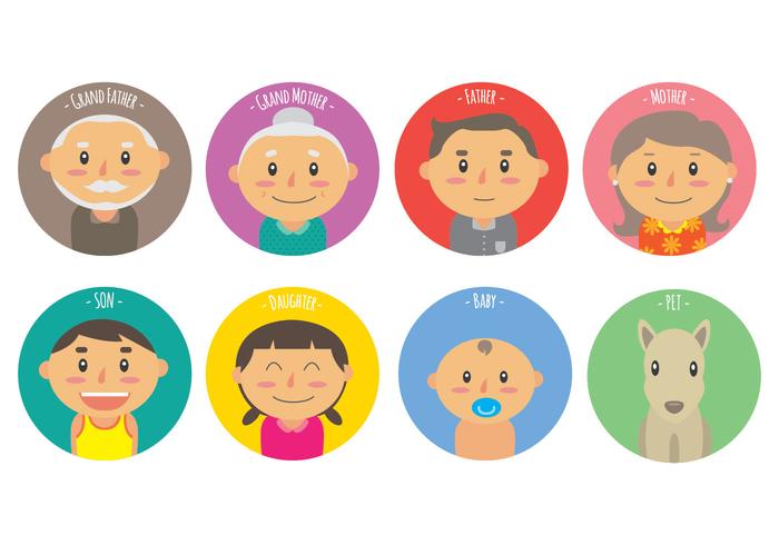 700x490 Members Of The Familia Vector Icons
