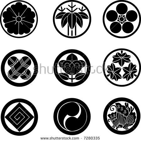 450x454 Japanese Family Crests (Vector)